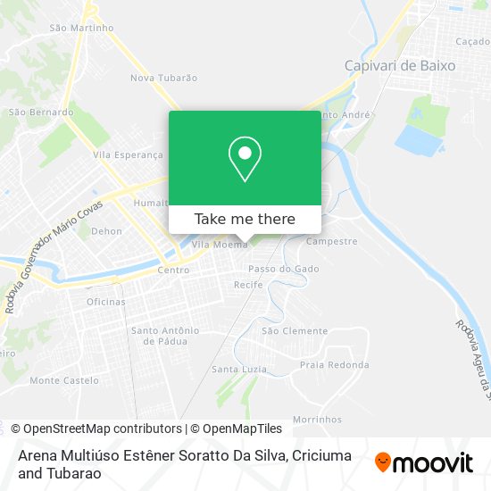 Arena Multiúso Estêner Soratto Da Silva map