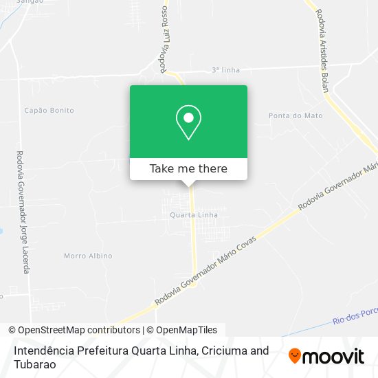 Mapa Intendência Prefeitura Quarta Linha