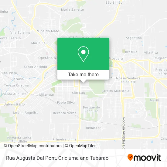 Rua Augusta Dal Pont map