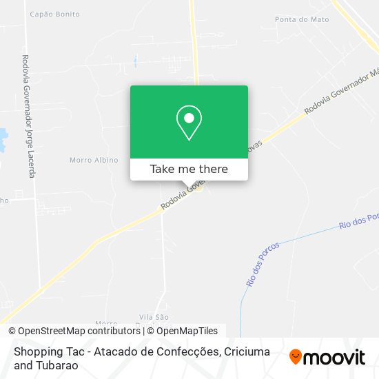 Shopping Tac - Atacado de Confecções map