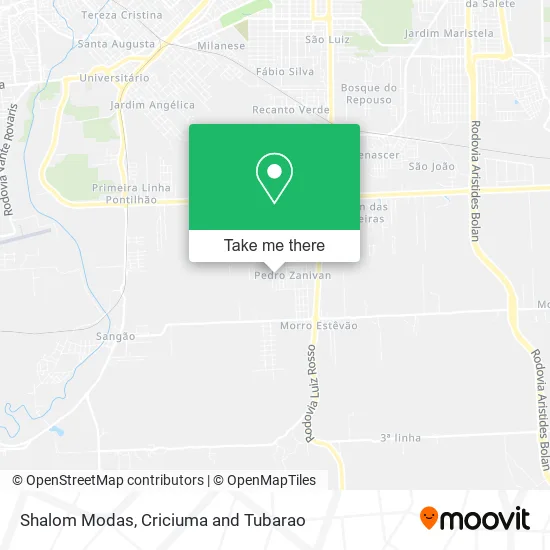 Shalom Modas map