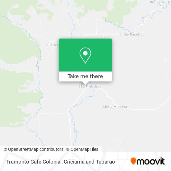 Tramonto Cafe Colonial map