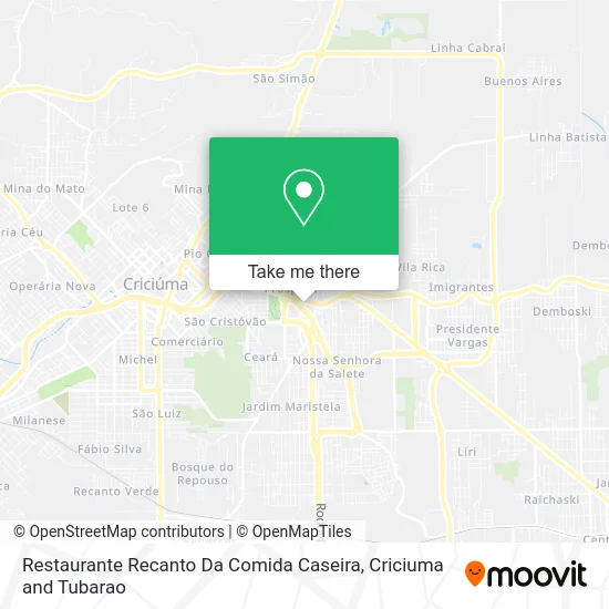 Restaurante Recanto Da Comida Caseira map