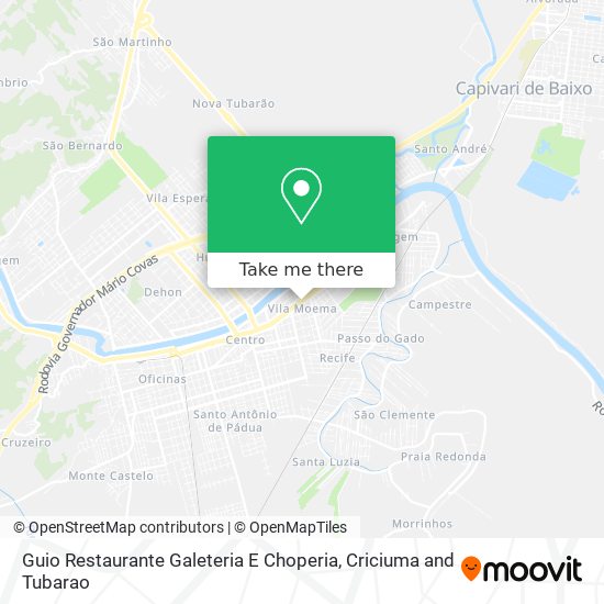 Guio Restaurante Galeteria E Choperia map