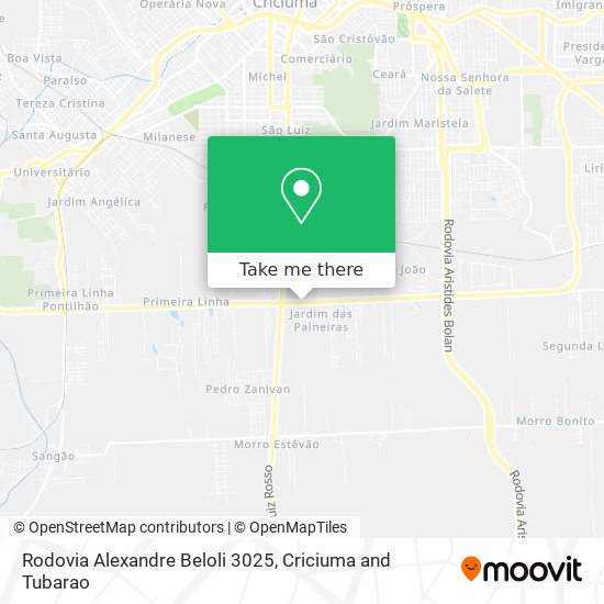 Rodovia Alexandre Beloli 3025 map