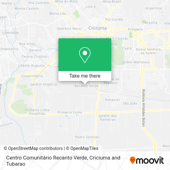 Centro Comunitário Recanto Verde map