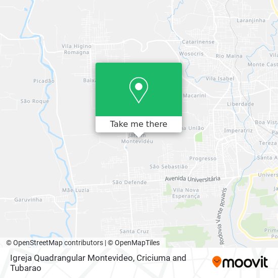 Igreja Quadrangular Montevideo map
