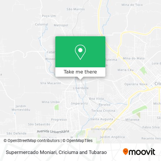 Supermercado Moniari map