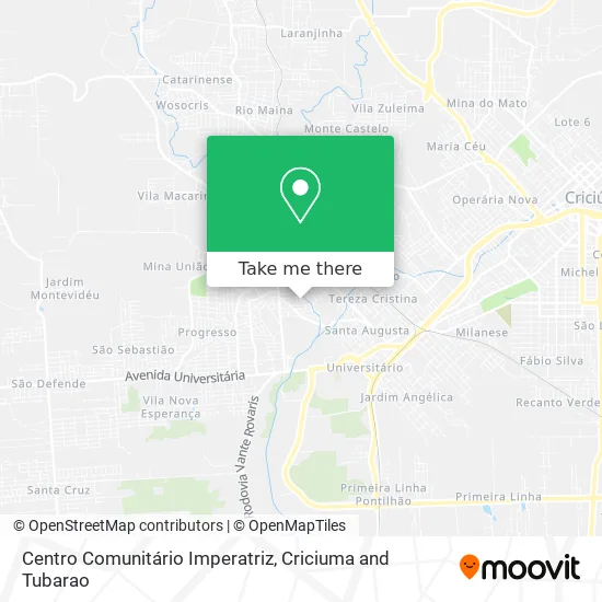 Centro Comunitário Imperatriz map