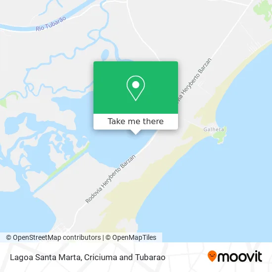 Lagoa Santa Marta map