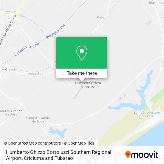 Humberto Ghizzo Bortoluzzi Southern Regional Airport map