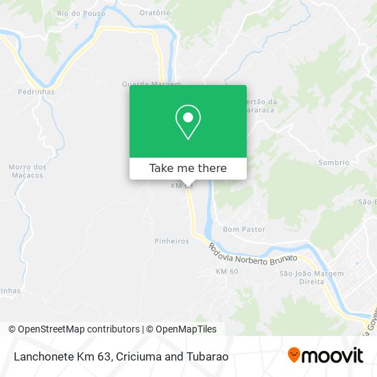 Lanchonete Km 63 map