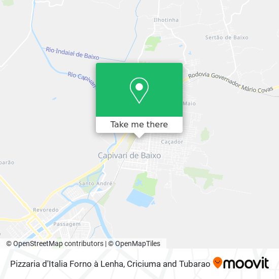 Pizzaria d'Italia Forno à Lenha map