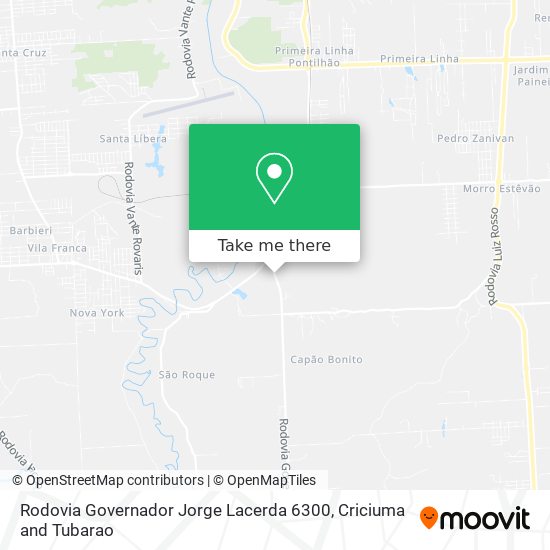 Rodovia Governador Jorge Lacerda 6300 map