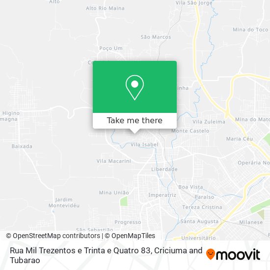 Rua Mil Trezentos e Trinta e Quatro 83 map