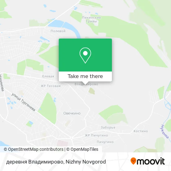 деревня Владимирово map