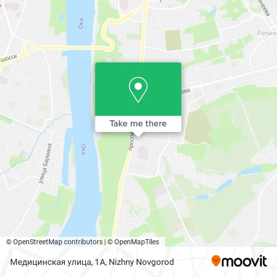 Медицинская улица, 1А map