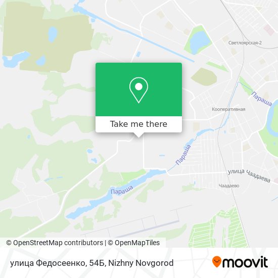 улица Федосеенко, 54Б map