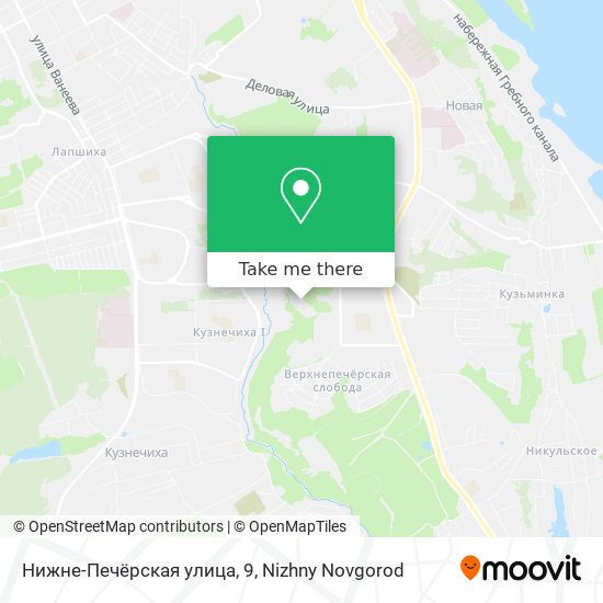 Нижне-Печёрская улица, 9 map