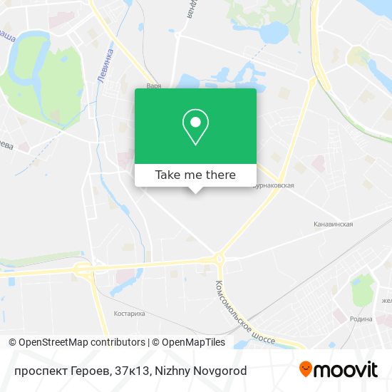 проспект Героев, 37к13 map