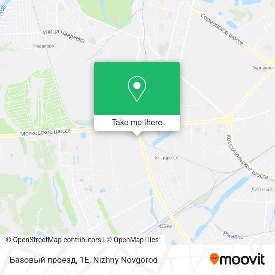 Базовый проезд, 1Е map