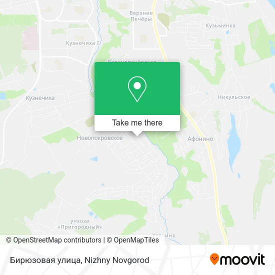 Бирюзовая улица map