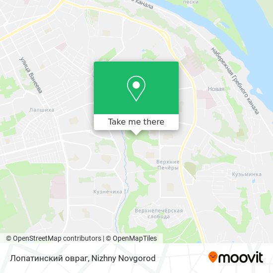 Лопатинский овраг map