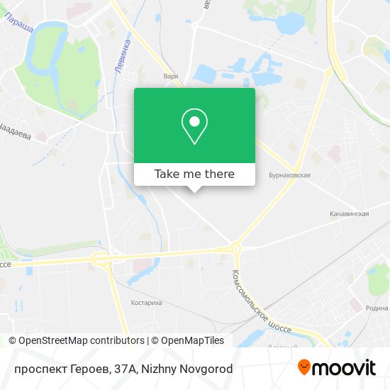 проспект Героев, 37А map