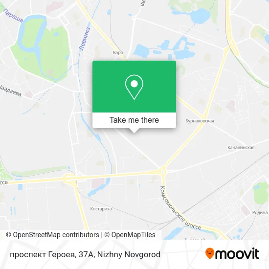 проспект Героев, 37А map