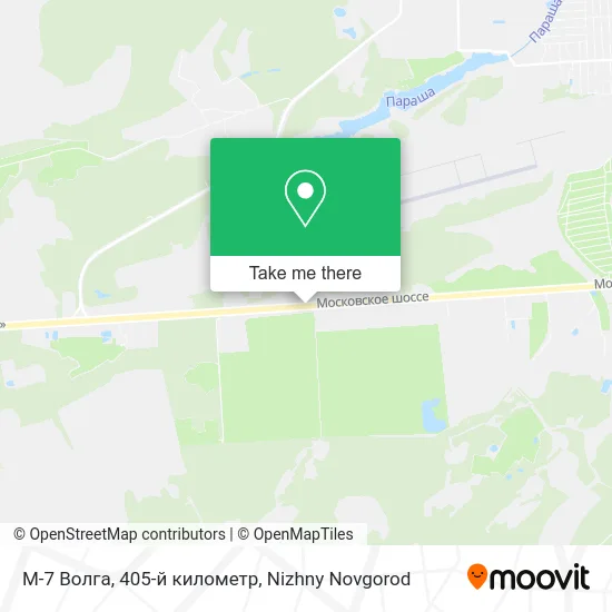 М-7 Волга, 405-й километр map