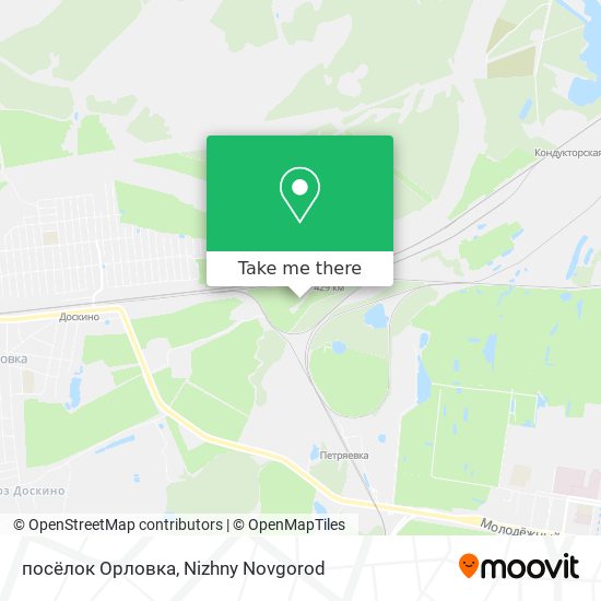 посёлок Орловка map