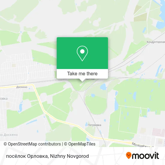 посёлок Орловка map