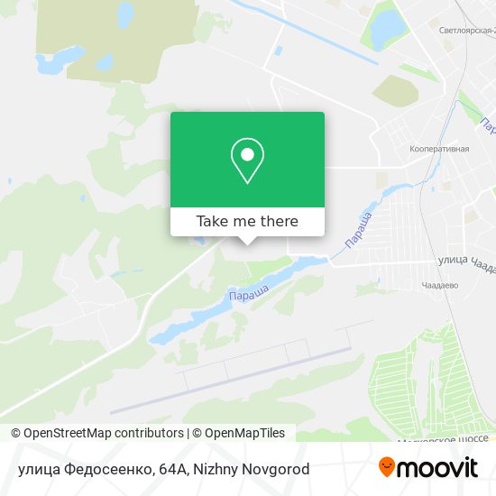 улица Федосеенко, 64А map