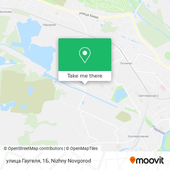 улица Гаугеля, 1Б map