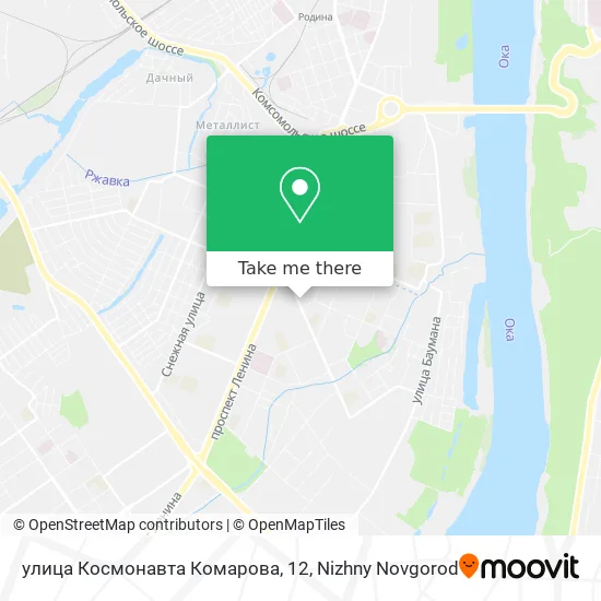 улица Космонавта Комарова, 12 map