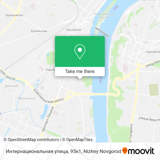 Интернациональная улица, 95к1 map