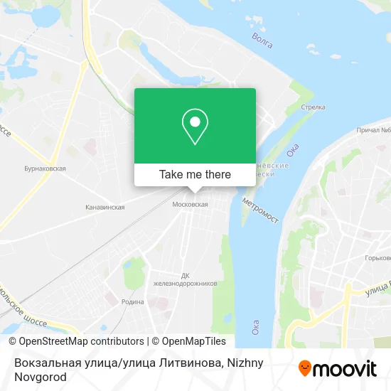 Вокзальная улица / улица Литвинова map