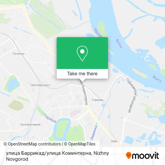 улица Баррикад / улица Коминтерна map