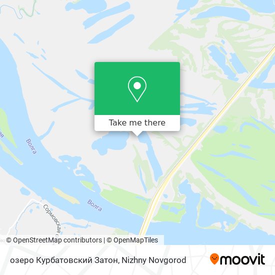 озеро Курбатовский Затон map