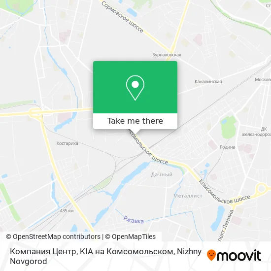 Компания Центр, KIA на Комсомольском map