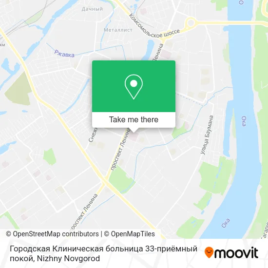 Городская Клиническая больница 33-приёмный покой map