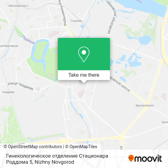 Гинекологическое отделение Стационара Роддома 5 map