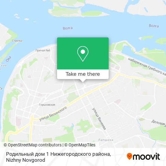 Родильный дом 1 Нижегородского района map