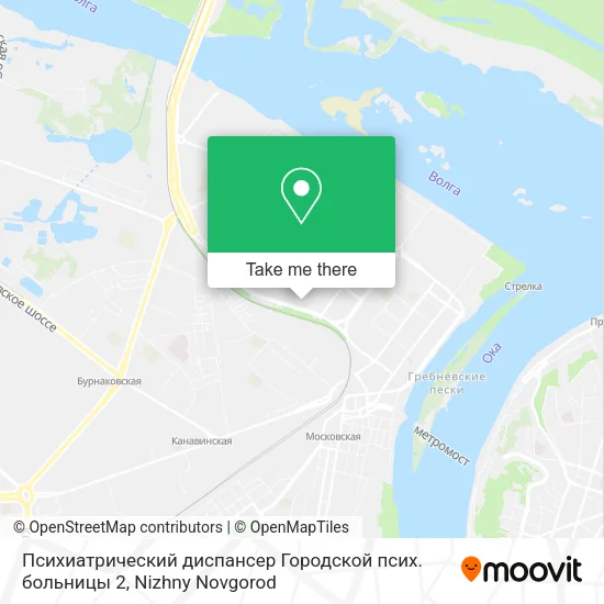 Психиатрический диспансер Городской псих. больницы 2 map