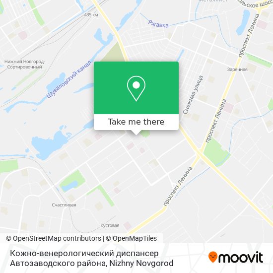 Кожно-венерологический диспансер Автозаводского района map