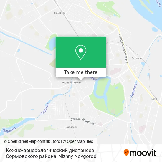 Кожно-венерологический диспансер Сормовского района map