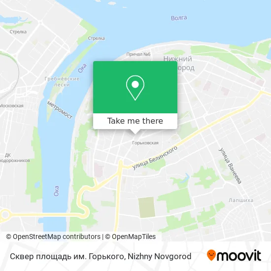 Сквер площадь им. Горького map