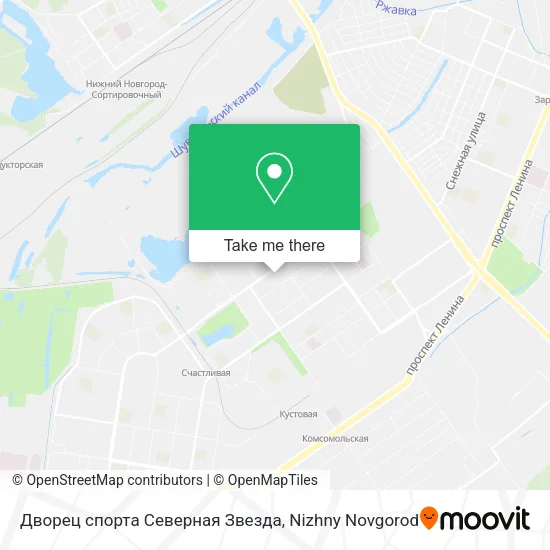 Дворец спорта Северная Звезда map