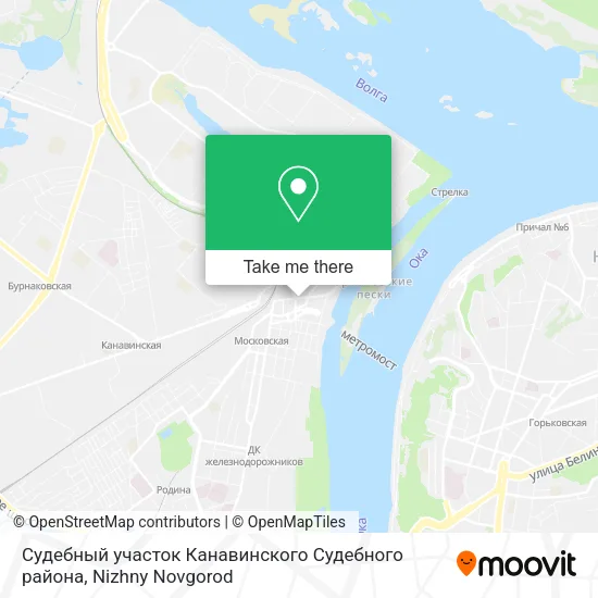 Судебный участок Канавинского Судебного района map