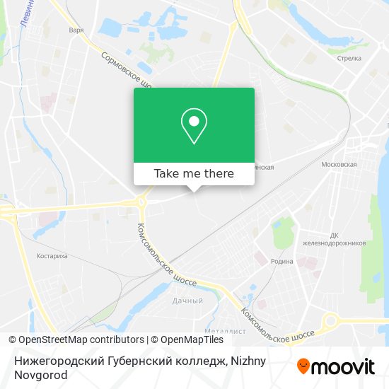 Нижегородский Губернский колледж map